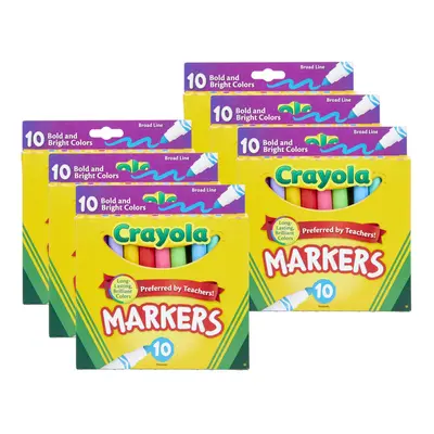 Crayola Broad Line Markers Bold & Bright Colors Per Pack Packs