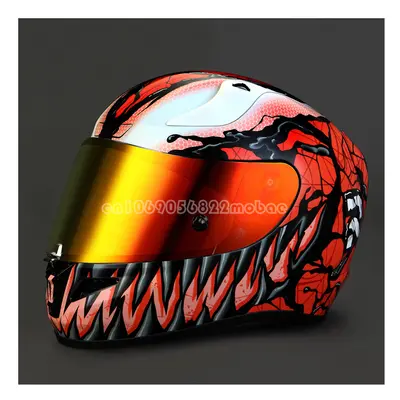 (Red) HJ-26 Helmet Visor Lens for HJC RPHA & RPHA Casco Moto Windshield