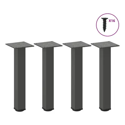 (anthracite, cm (40 mm)) vidaXL Coffee Table Legs Desk Legs Furniture Legs Bar Stand DIY pcs Ste