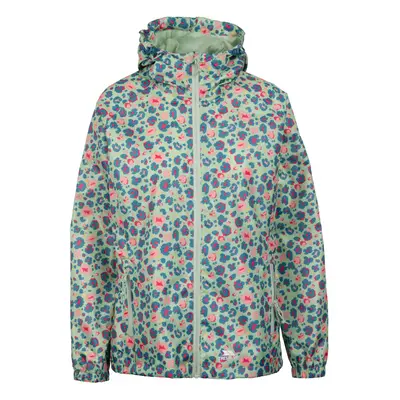 (8, Light Sage Print) Trespass Womens Waterproof Jacket Packaway Indulge