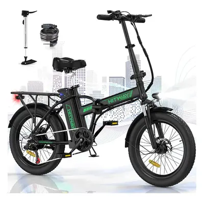 HITWAY BK11 Electric Folding Bike, Fat Tire E Bike 250W 36V