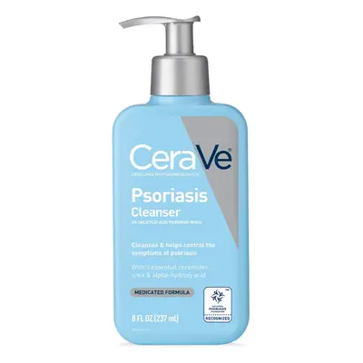 ceraVe cleanser for Psoriasis Treatment With Salicylic Acid for Dry Skin Itch Relief & Latic Aci