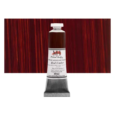 Michael Harding Artist Oil Colours Red Umber 40ml Tube