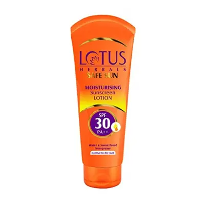 Lotus Herbals Safe Sun Moisturizing Sunscreen Lotion SPF 30, 100g