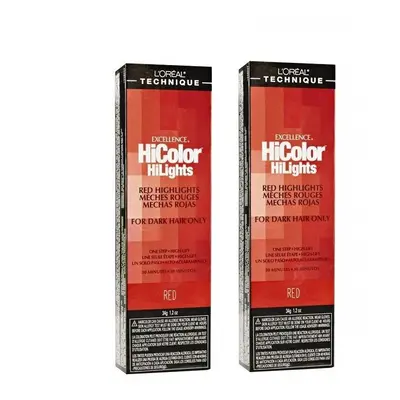 (Red - 2pcs) L'Oreal HiColor Copper HiLights For Dark Hair