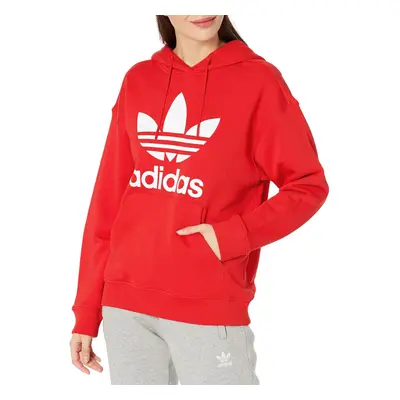 adidas Originals Women's Trefoil Hoodie Medium Grey Heather Large