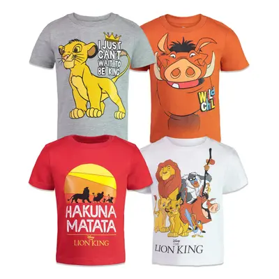 Disney Lion King Simba Nala Timon Little Boys Pack TShirts