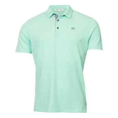 (XXXXXL, Fresh Mint) Calvin Klein Mens Prep Campus Oxford Pique Golf Polo Shirt