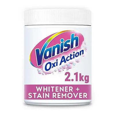 Vanish Oxi Action Laundry Whitener and Stain Remover Powder for Whites 2.1Kg, for Whiter Whites 