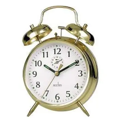 Acctim Saxon Bell Alarm Clock Brass [12628]