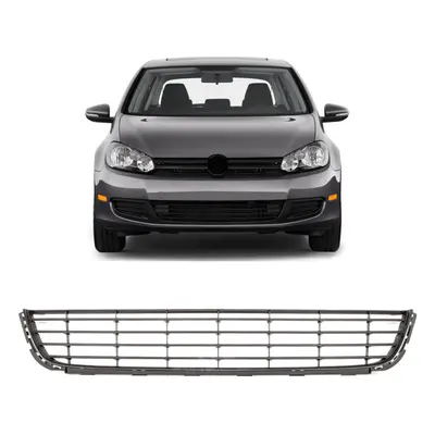 Front Lower Centre Bumper Grille Black Insurance Approved for VW Golf MK6