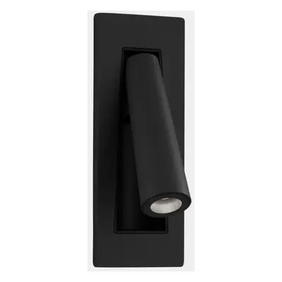 LEDS C4 Gamma Recessed LED Recessed Fold Away Reading Light Metallic Black IP20 2.1W 2700K