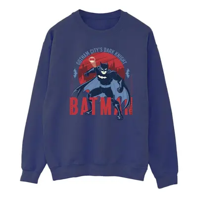 (L, Navy Blue) DC Comics Mens Batman Gotham City Sweatshirt