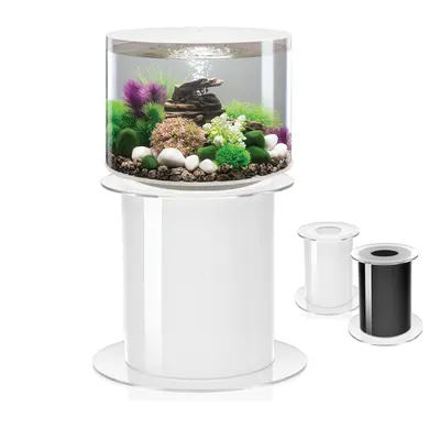 biOrb Tube 35L White Aquarium with MCR LED Lighting and Stand