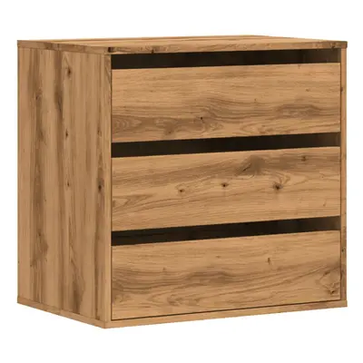 (oak, x x cm) vidaXL Corner Chest of Drawers Storage Drawer Side Cabinet Engineered Wood