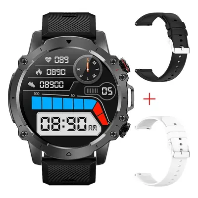 (Black Set 2, 22MM) Lemado FALCON watch for men stainless steel Sports Smart watches waterproof