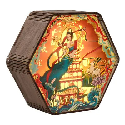 (Gansu-Dunhuang-Color, Plug-in model) Creative gifts home decoration desktop ornaments travel co