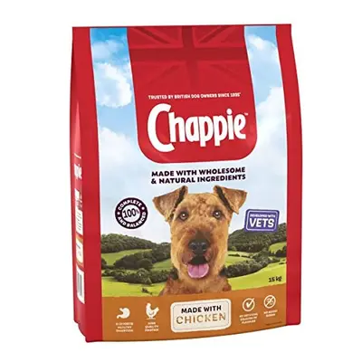 Chappie - Dry Dog Food for Adult Dogs - with Chicken and Wholegrain Cereal - kg