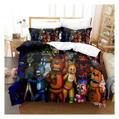 (UK SINGLE 135x200cm) F10 Five Nights At Freddy's 3d Printed Bedding Set Duvet Cover Quilt Cover