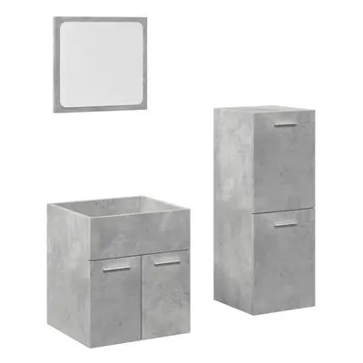 (41 x 38.5 x cm) vidaXL Bathroom Furniture Set Piece Cabinet Concrete Grey Engineered Wood