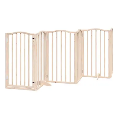 (natural, x x cm/ pcs) vidaXL Dog Gate with Door Foldable Pet Gate Dog Fence Pet BarrierÃÂ Popl