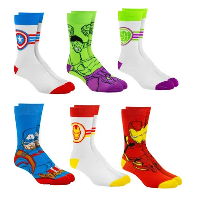 Marvel Legends Socks for Boys & Men 6-Pack Socks for Men & Boys Socks