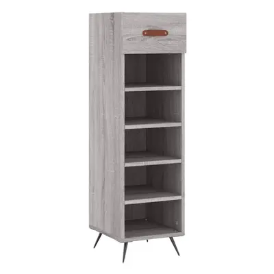 (grey sonoma) vidaXL Shoe Cabinet Shoe Cupboard Shoe Storage Grey Sonoma Engineered Wood