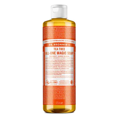 Dr Bronners Pure-castile Liquid Soap with Tea Tree Scent with More tha