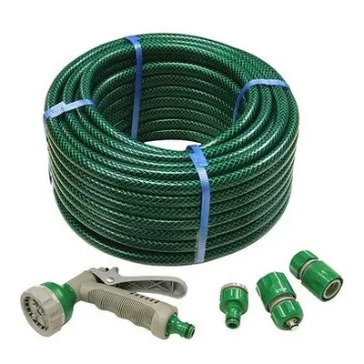 Faithfull FAIHOSE30AV PVC Reinforced Hose Metre Fittings & Spray Gun