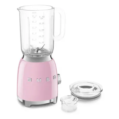 Smeg BLF03PKUK Retro 50's Style Jug Blender with Stainless Steel Blades, Speed Settings and Pre-