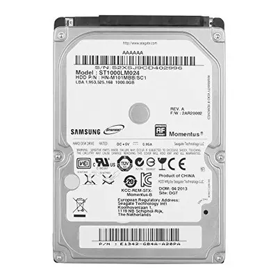 Samsung 1TB 2.5" 9.5mm SATA 3Gpbs Internal Hard Drive -PS3/PS4 Compatible ST1000VT000