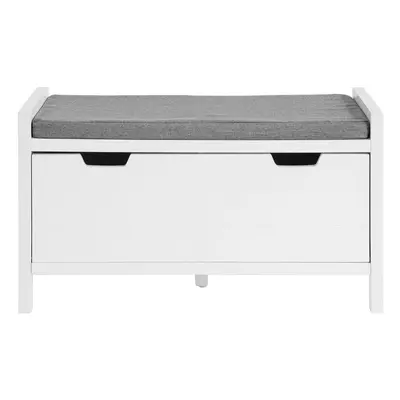 SoBuy FSR97-W, Shoe Bench Shoe Rack Shoe Cabinet with Seat Cushion