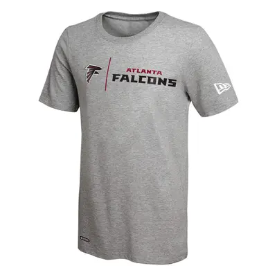 New Era NFL Men's Gametime Dri-Tek Cool Grey Short Sleeve T-Shirt, Atlanta Falcons, Small