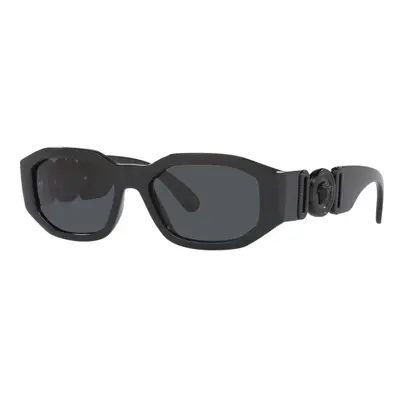 Versace Unisex Sunglasses Black Frame Dark Grey Lenses 53MM