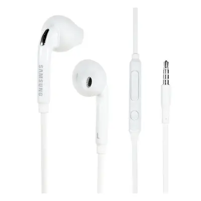 EO-EG920BW White Genuine Samsung Headset / Handsfree / Headphone / Earphone With Volume Control 