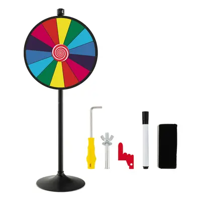 24" Color Prize Wheel in Height Adjustable Roulette Spinning Game slots