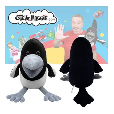 22CM Steve and Maggie Plush Figure Toy Black Bird Crow Stuffed Animal Doll