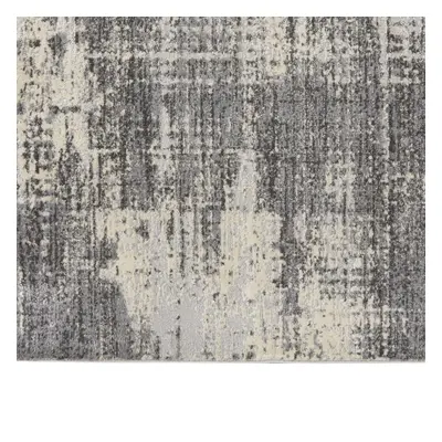 (Extra Large 221x69cm) Rush Abstract Runner Rugs CK953 by Calvin Klein in Grey Beige