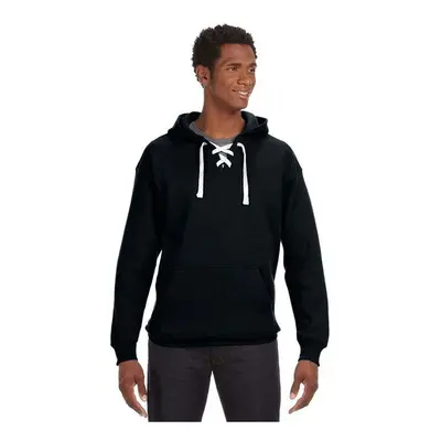 Adult Sport Lace Hooded Sweatshirt - BLAcK - XXS(D0102H78U86)