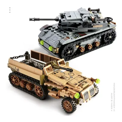 1061PCS Tank Building Blocks Toys Mini figures Vehicle Aircraft Military Compatible Bricks