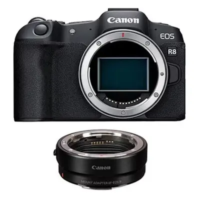 Canon EOS R8 Body +EF-EOS R Mount Adapter