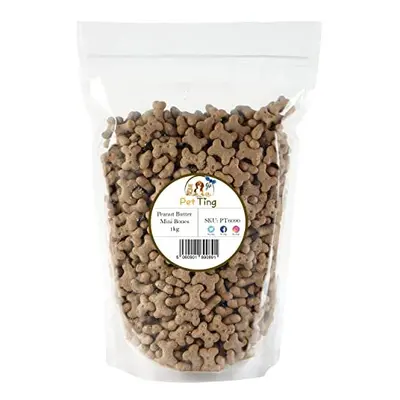 Premium Peanut Butter Bones Dog Biscuits 1kg (Peanut Butter Bones)