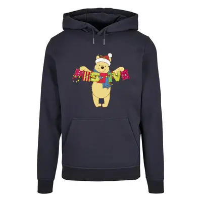 (S, Navy Blue) Disney Womens/Ladies Winnie The Pooh Festive Hoodie