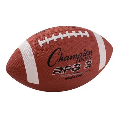 Champion Sports RFB3 Rubber Sports Ball for Football Junior Size Brown (CSIRFB3)