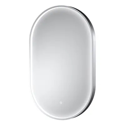 Contemporary Oval Inset Framed LED Touch Sensor Mirror - x 500mm - Chrome - Balterley