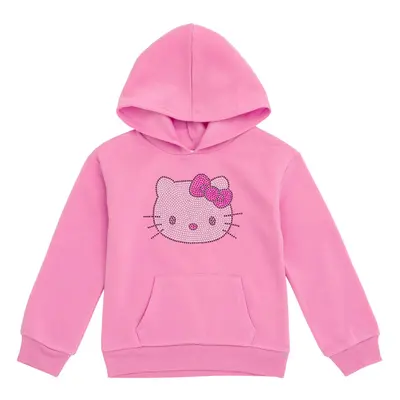 Hello Kitty Little Girls Fleece Pullover Hoodie Pink