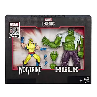 Hasbro Marvel Legends Wolverine and Hulk 6-Inch Action Figure 2-Pac Standard