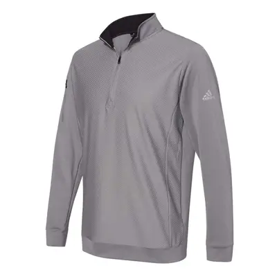 Adidas Performance Texture QuarterZip Pullover Grey Three