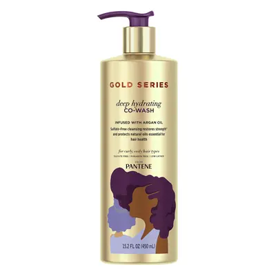 Gold Series from Pantene SulfateFree Deep Hydrating CoWash with Argan Oil for Curly Coily Hair f