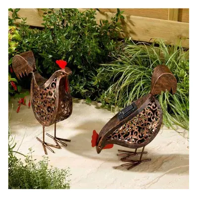 Smart Garden Metal Solar Hens Designs - (1 Picked At Random)